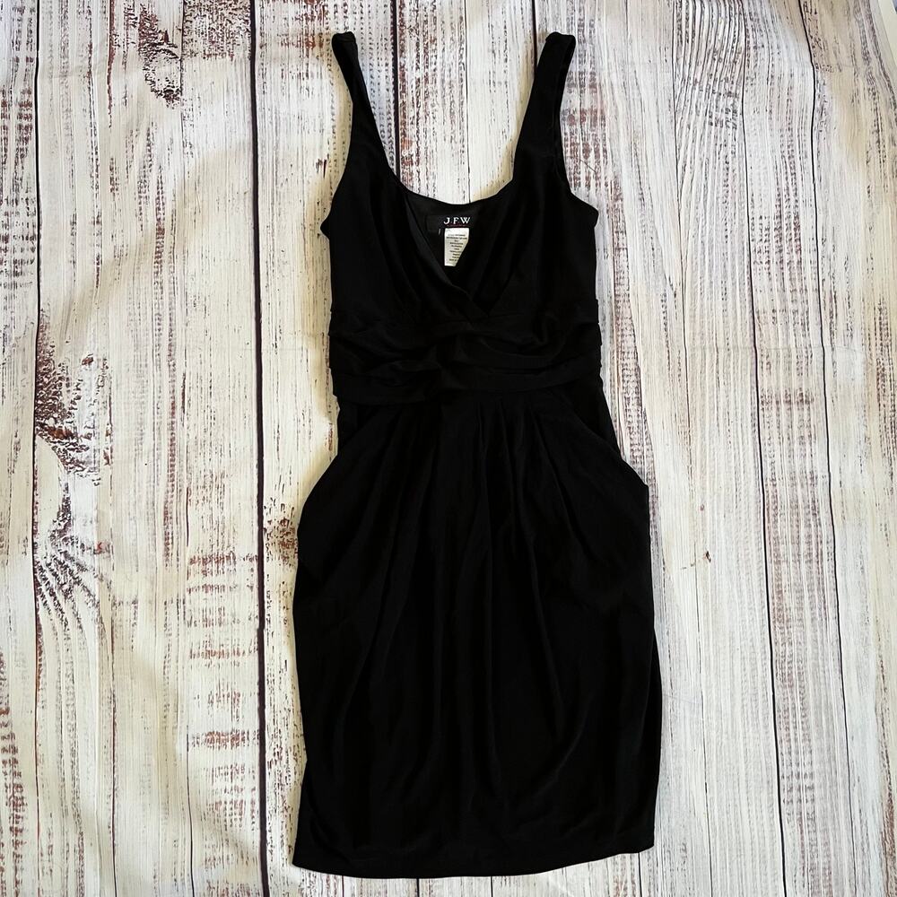 Just For Wraps Black Dress with Pockets Size Small Pre-Loved